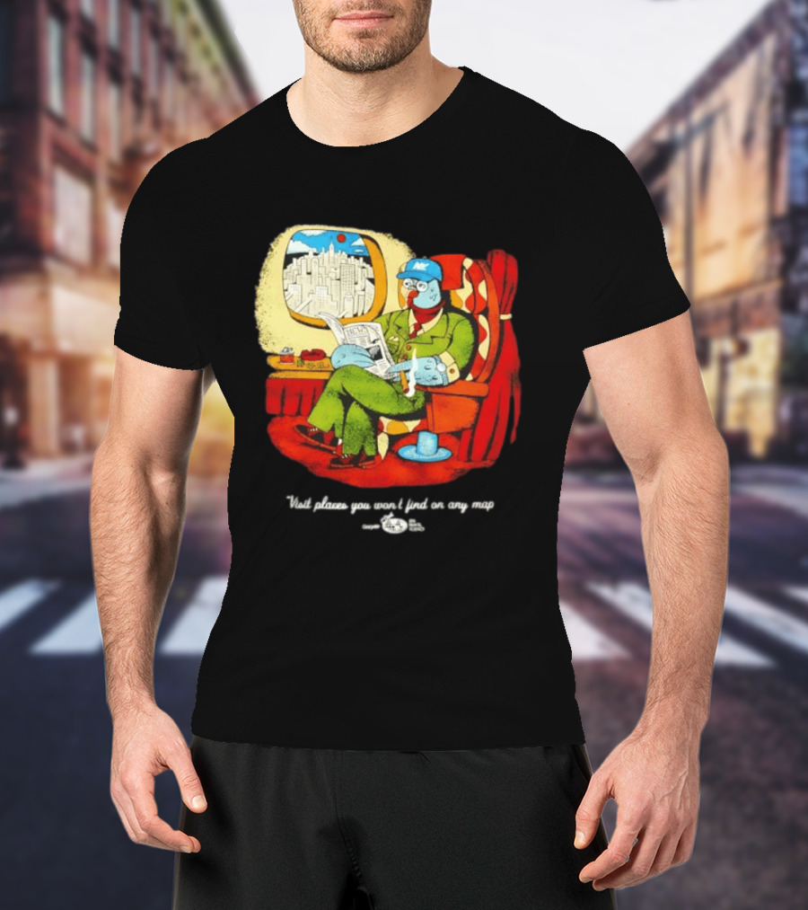 The Travel Agency Mile High Flyer Bird NY Visit Places You Won't Find On Any Map T-Shirt