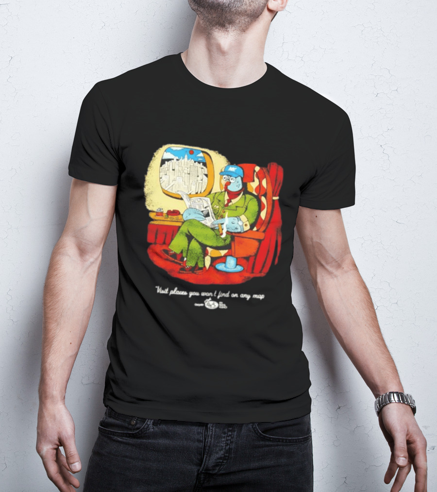 The Travel Agency Mile High Flyer Bird NY Visit Places You Won't Find On Any Map T-Shirt