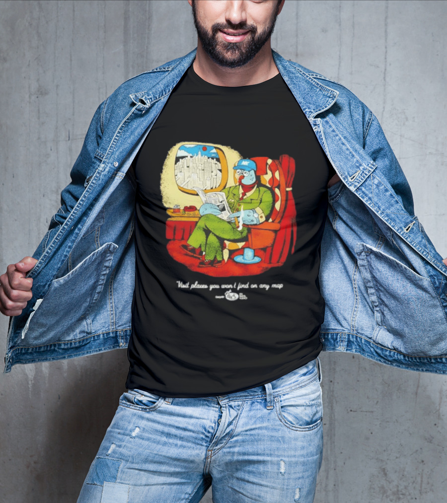 The Travel Agency Mile High Flyer Bird NY Visit Places You Won't Find On Any Map T-Shirt