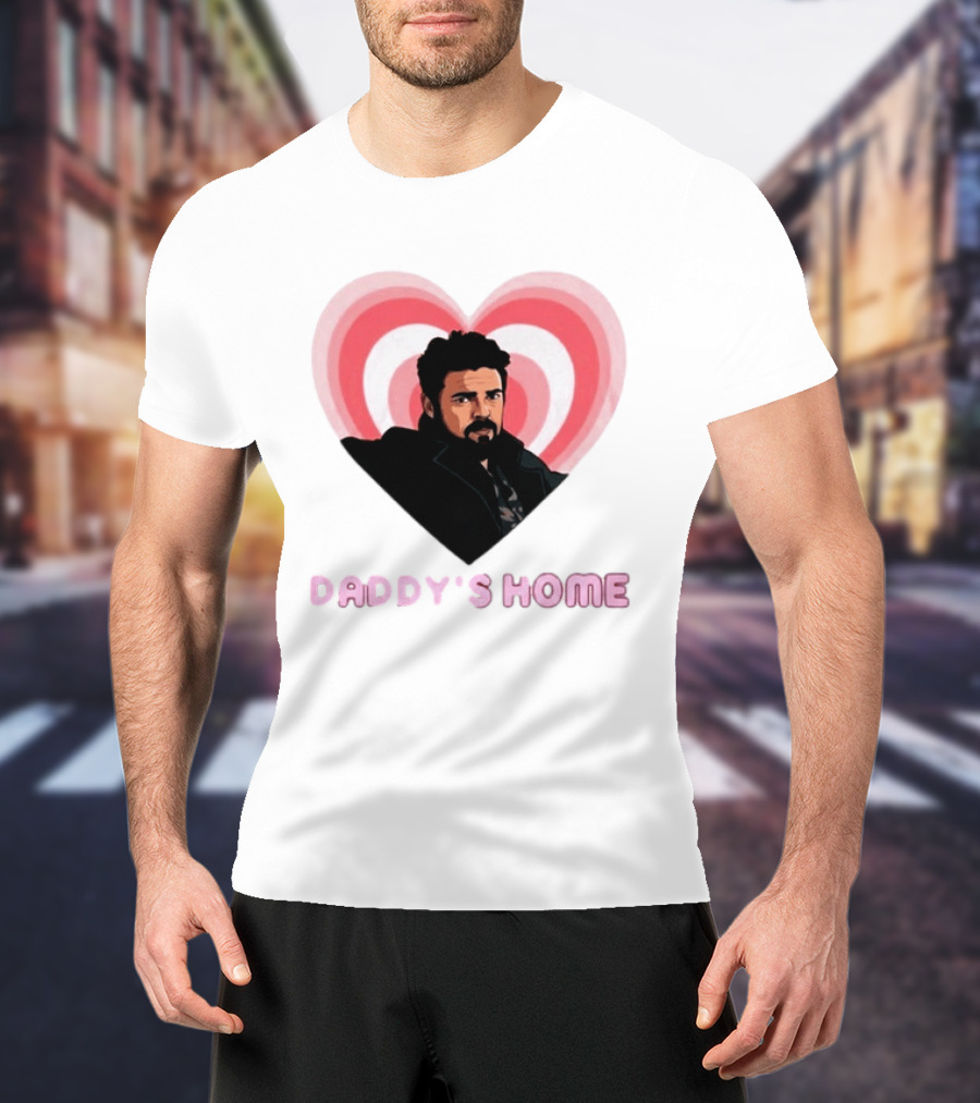 Daddy's Home The Boys Billy Butcher Heart T-Shirt