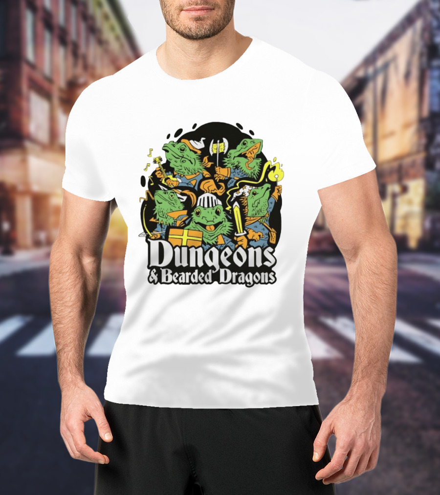 Dungeons And Bearded Dragons Adventurers Party Fantasy Game T-Shirt