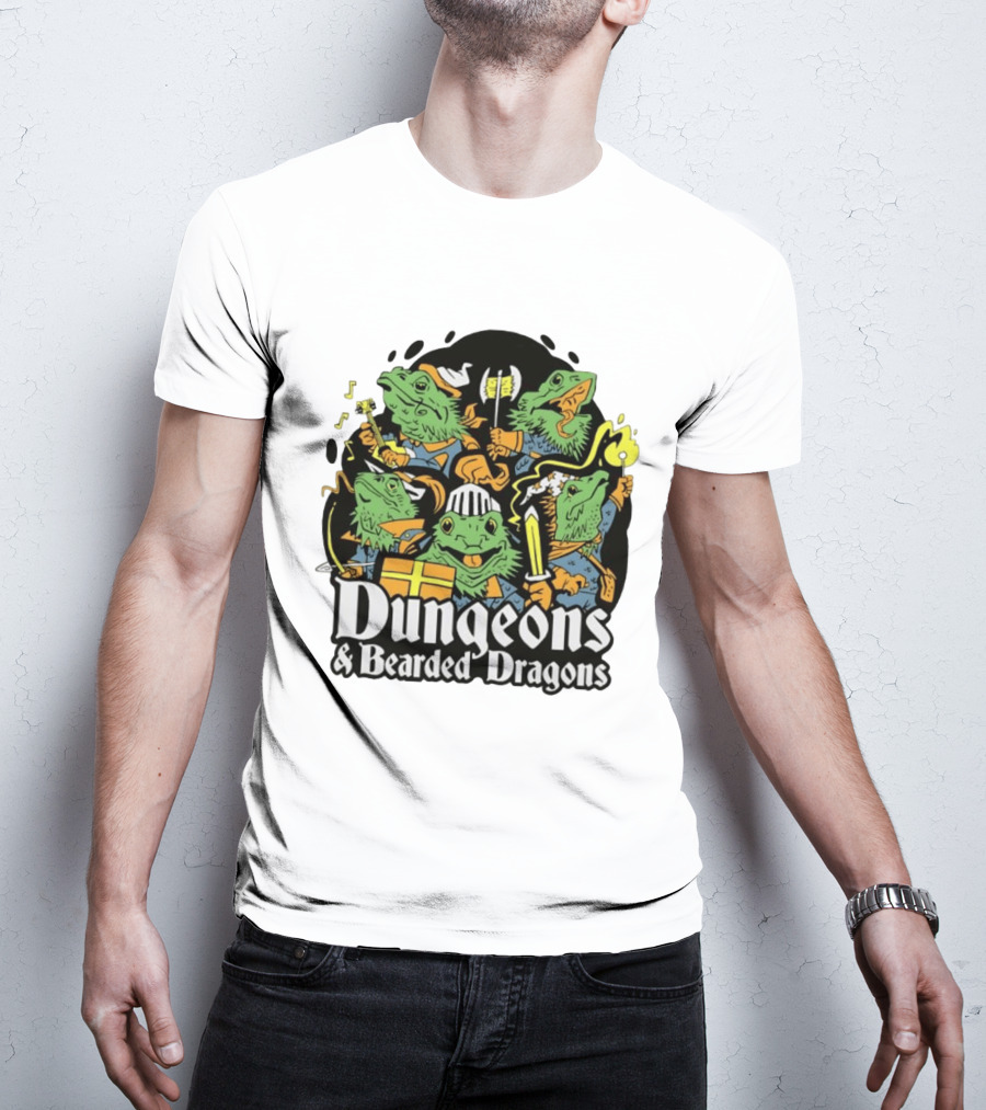 Dungeons And Bearded Dragons Adventurers Party Fantasy Game T-Shirt