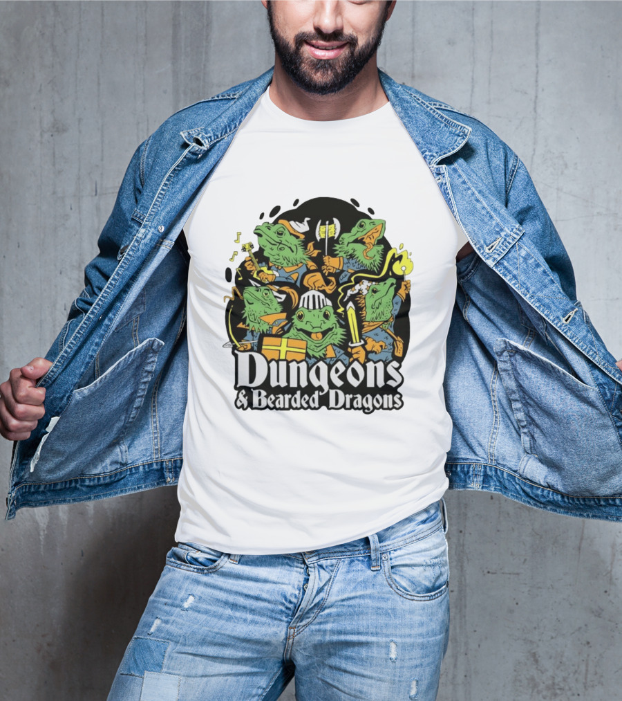 Dungeons And Bearded Dragons Adventurers Party Fantasy Game T-Shirt