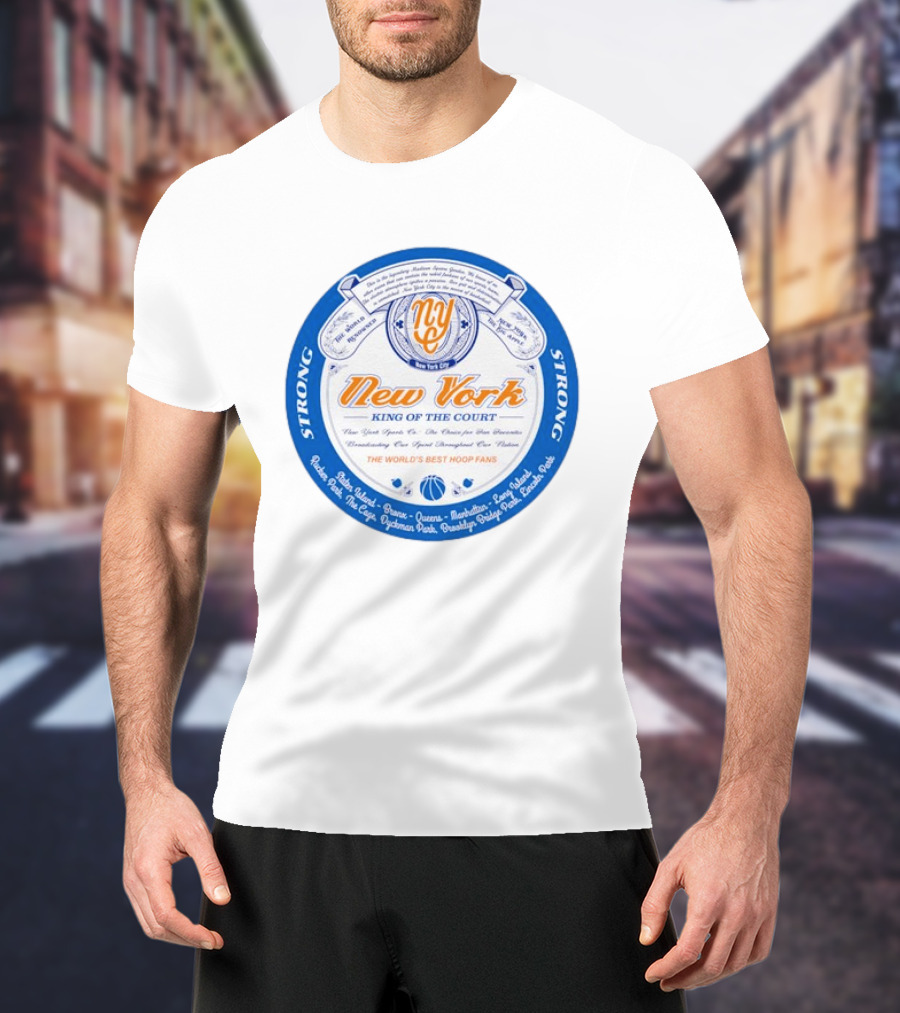 New York King Of The Court Basketball Club Madison Square Garden Sports T-Shirt