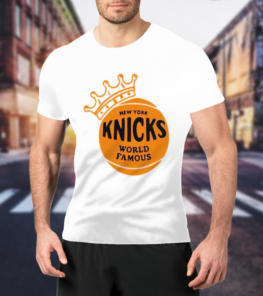 New York Knicks NBA Basketball World Famous Crown T-Shirt