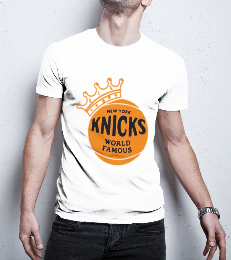 New York Knicks NBA Basketball World Famous Crown T-Shirt
