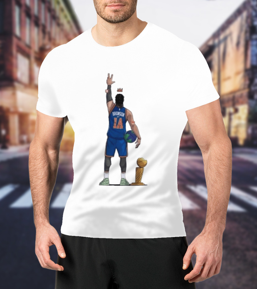 Jalen Brunson 1a Ayooo Becky Trophy 2026 NBA Basketball Knicks Sports T-Shirt