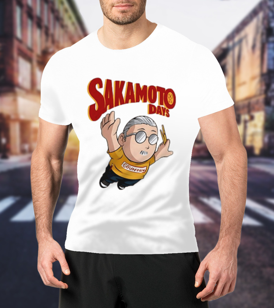 Sakamoto Days Country Super Mario Taro Sakamoto Floating T-Shirt