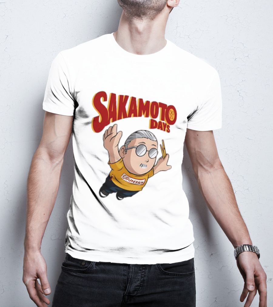 Sakamoto Days Country Super Mario Taro Sakamoto Floating T-Shirt