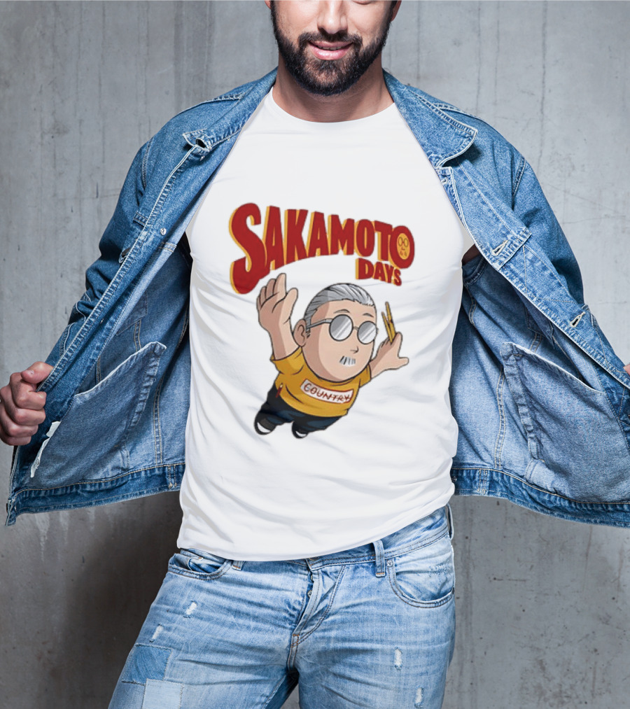 Sakamoto Days Country Super Mario Taro Sakamoto Floating T-Shirt