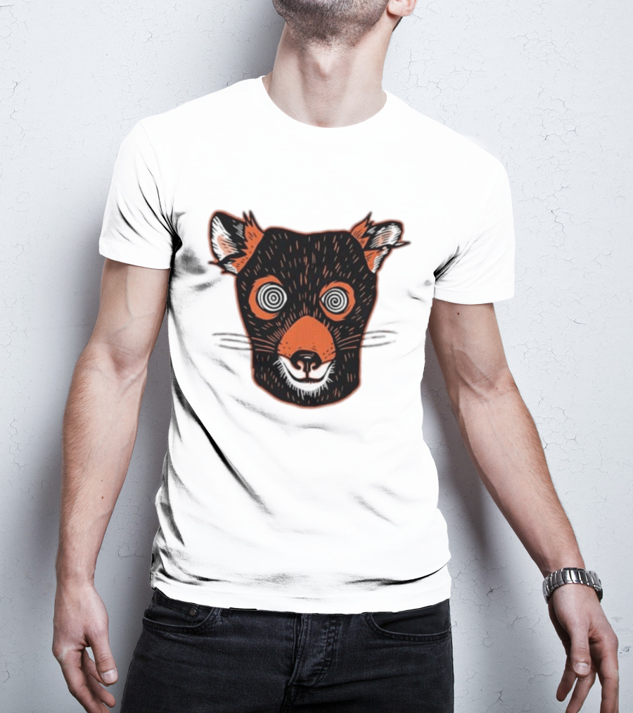 Tasmanian Devil Hypnotized Spiral Eyes Wildlife T-Shirt