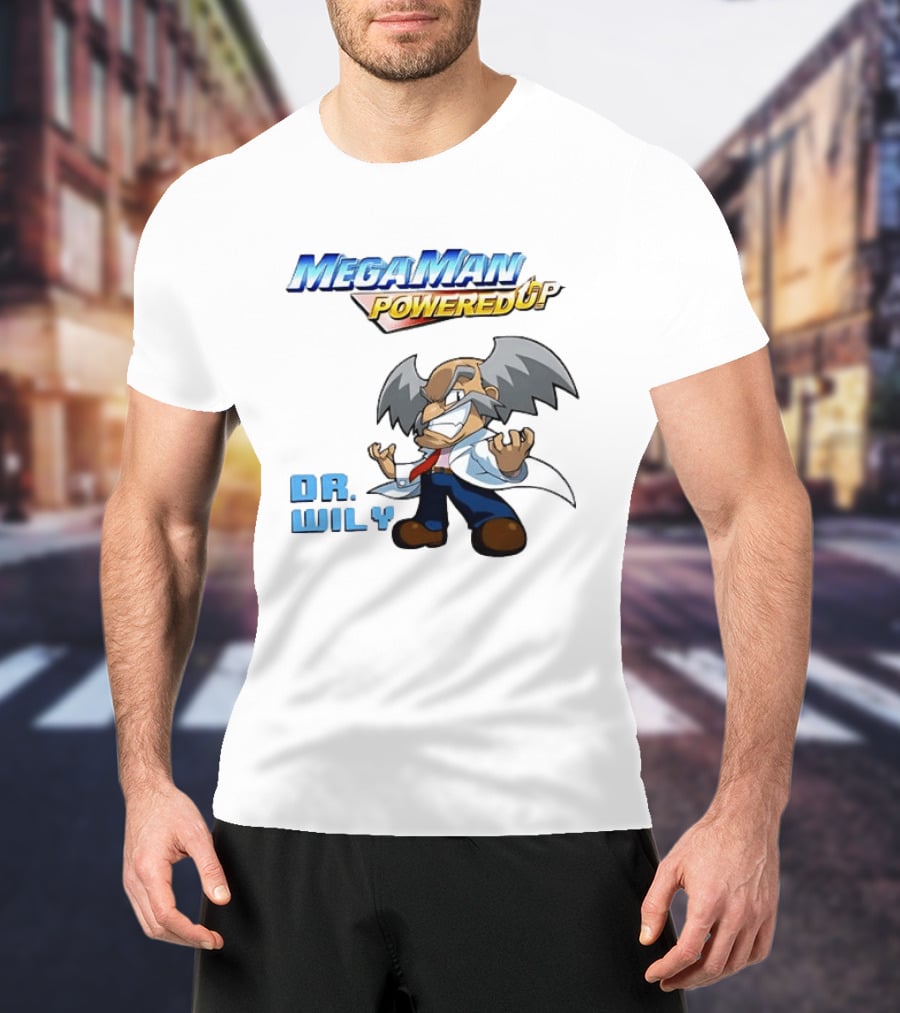 Mega Man Powered Up Dr Wily T-Shirt