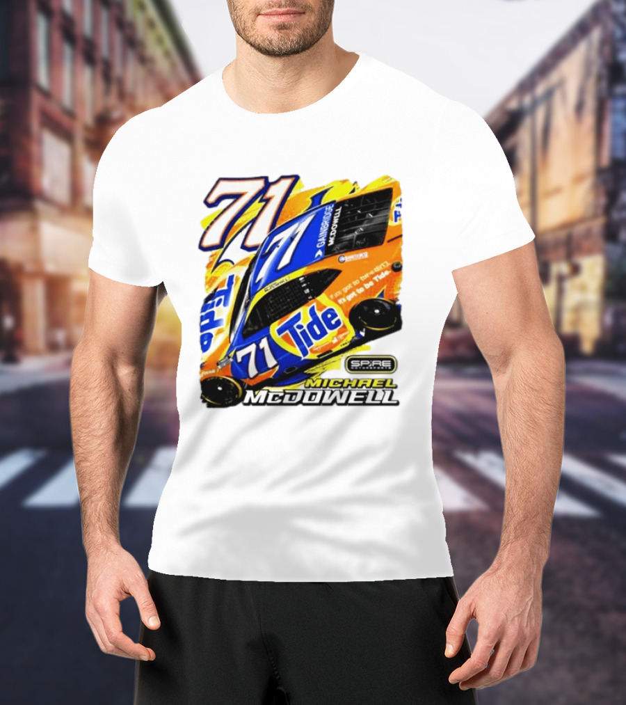 Michael McDowell Tide 71 NASCAR Racing Spire Motorsports Camry T-Shirt