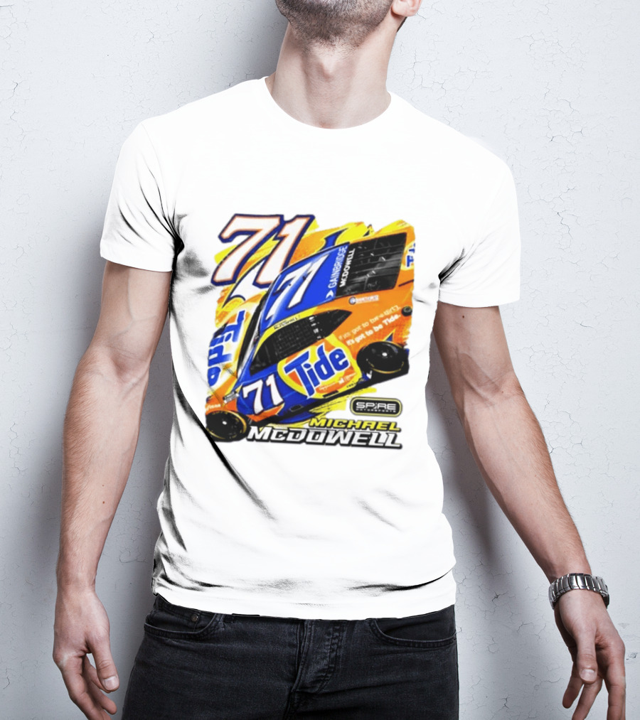 Michael McDowell Tide 71 NASCAR Racing Spire Motorsports Camry T-Shirt