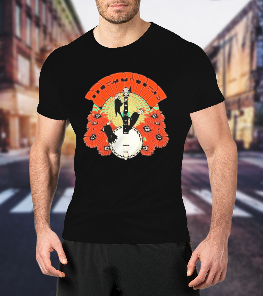 Dirtwire June 2026 Red Rocks Banjo And Crow Floral T-Shirt