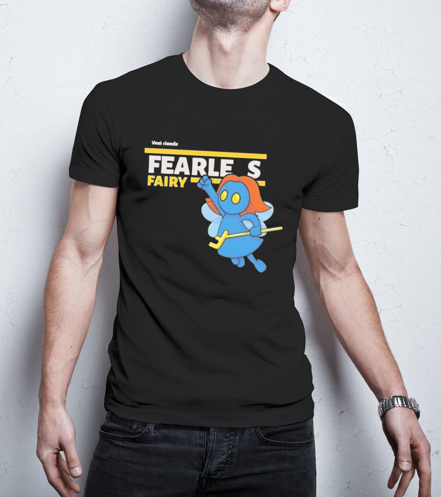 VeeFriends Fearless Fairy Bold Blue Character With Orange Hair T-Shirt