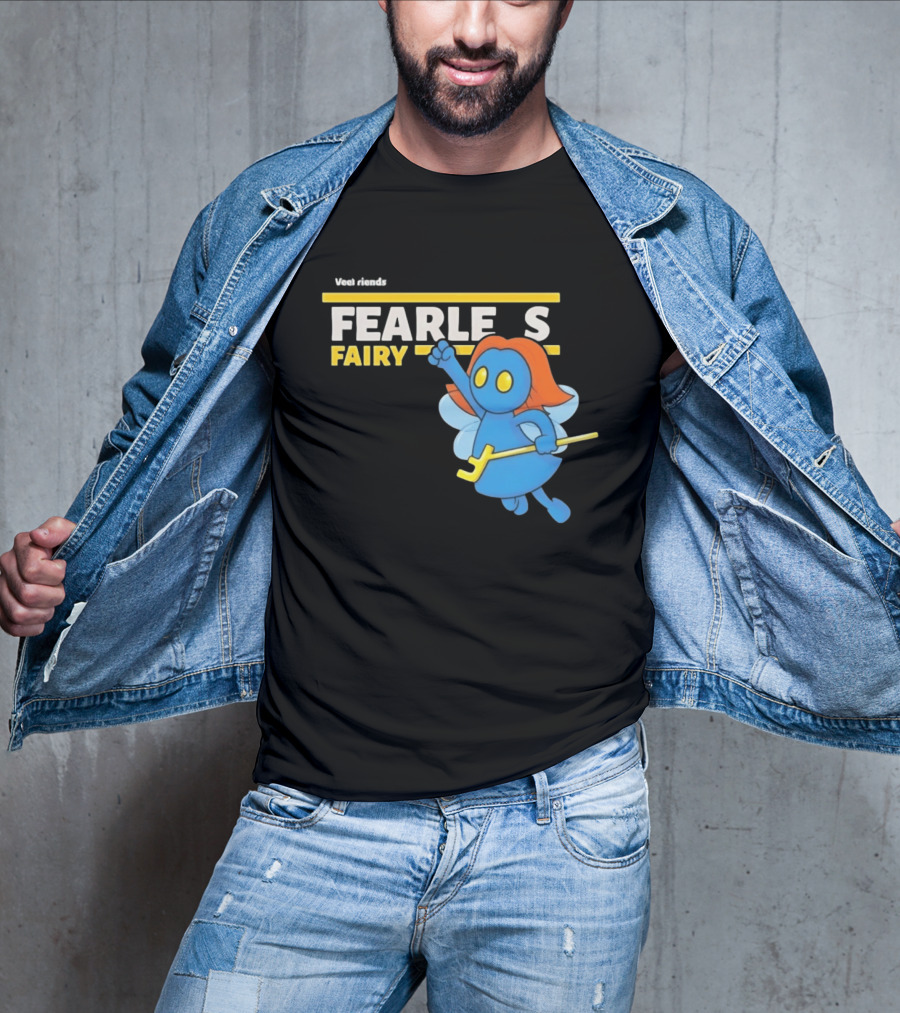 VeeFriends Fearless Fairy Bold Blue Character With Orange Hair T-Shirt