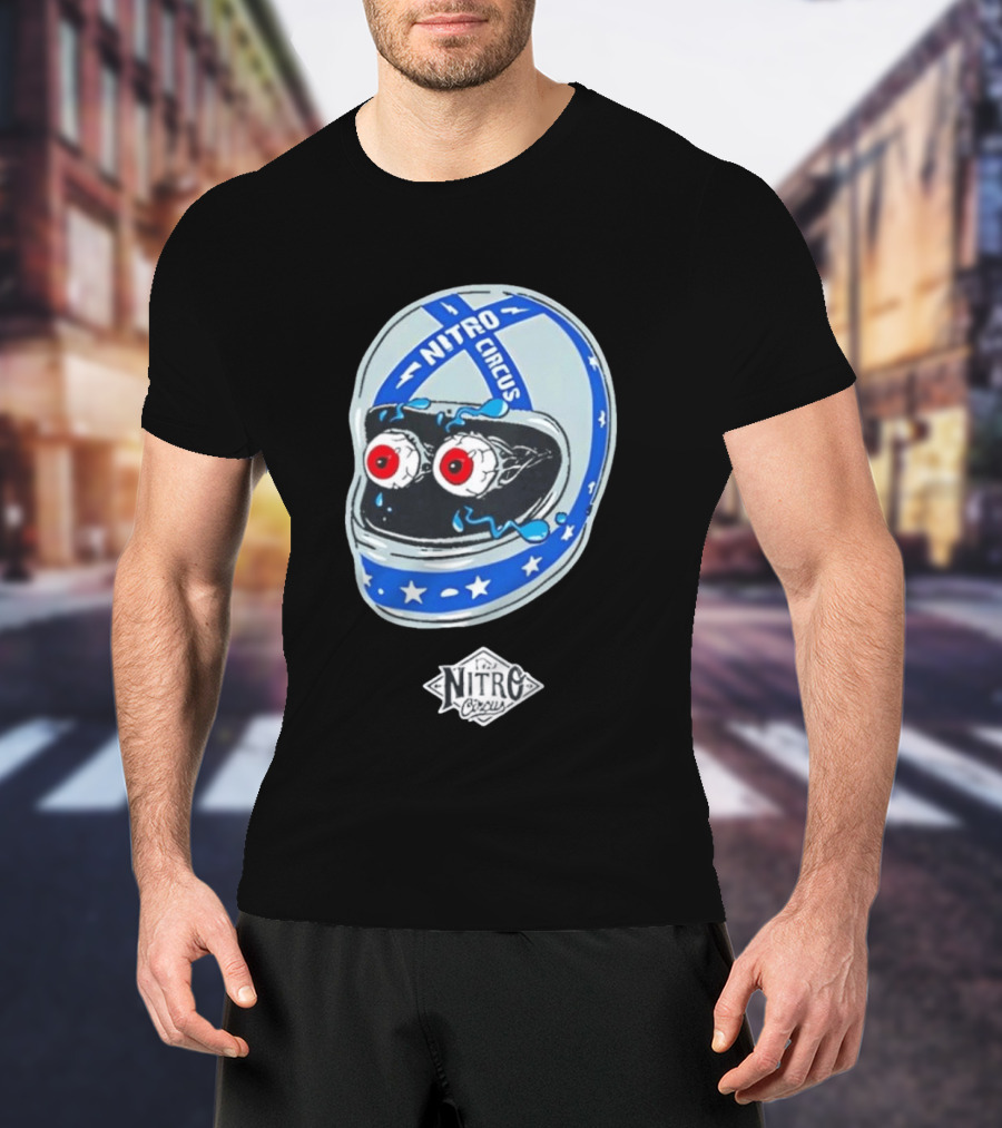 Nitro Circus Helmet Staring Eyeballs T-Shirt