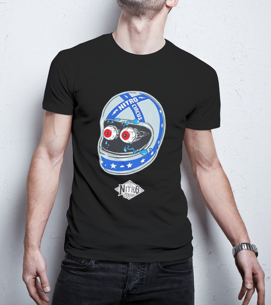 Nitro Circus Helmet Staring Eyeballs T-Shirt