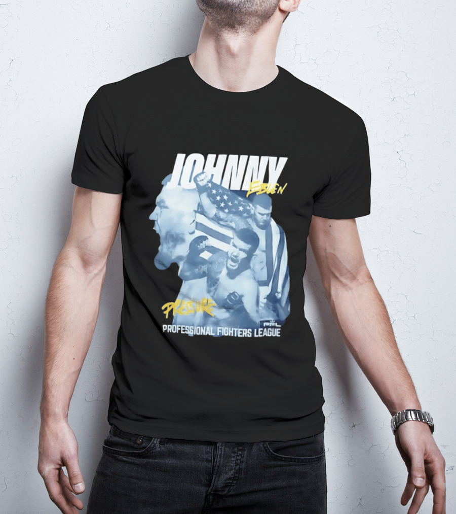 Johnny Eblen Pressure Professional Fighters League PFL American Flag T-Shirt