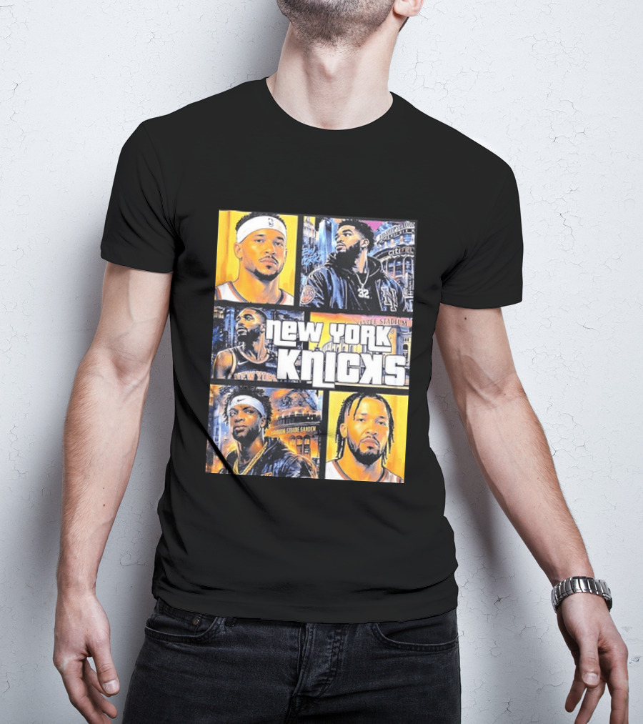 Josh Hart Karl Anthony Towns Mikal Bridges Julius Randle Jalen Brunson New York Knicks Yankee Stadium Madison Square Garden T-Shirt
