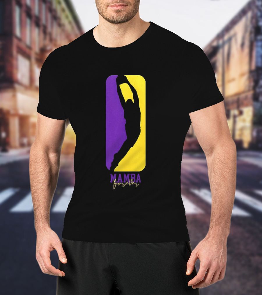 Kobe Bryant Los Angeles Lakers Mamba Forever Purple Gold T-Shirt