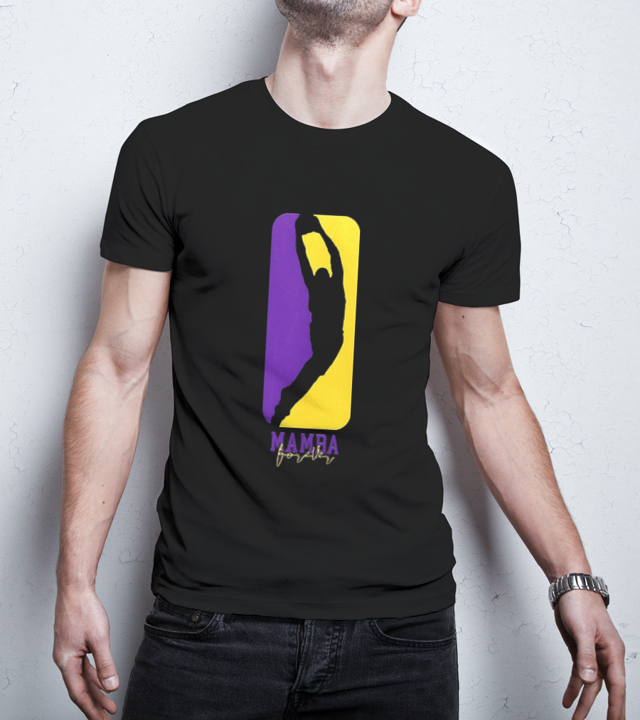 Kobe Bryant Los Angeles Lakers Mamba Forever Purple Gold T-Shirt