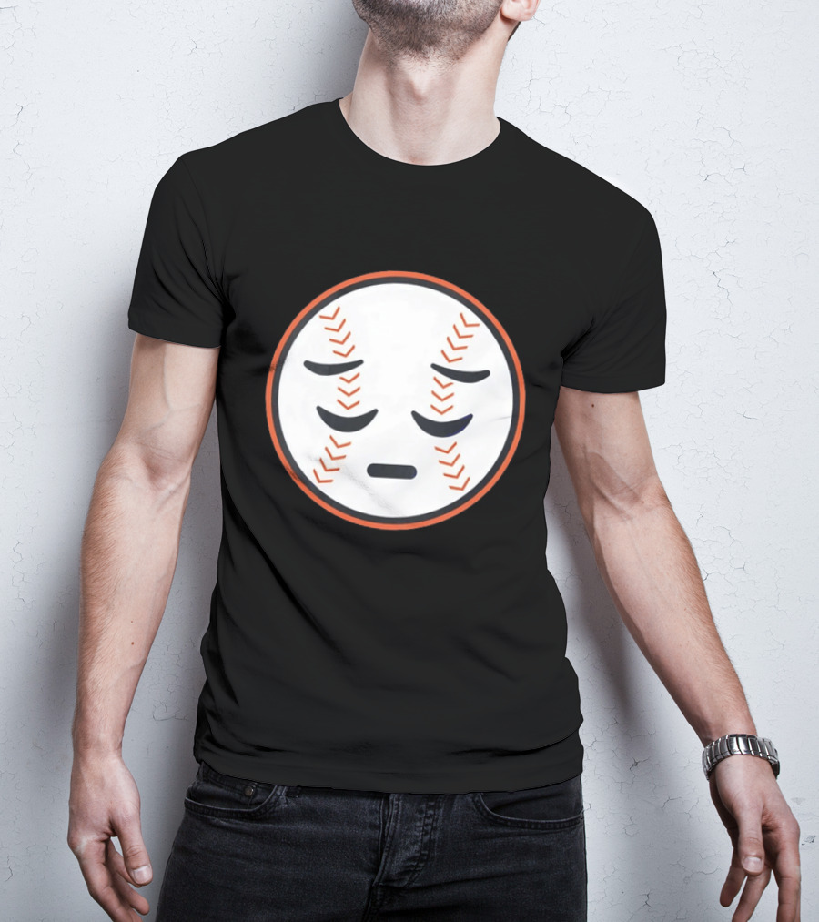 Sad Face New York Mets Baseball Expression T-Shirt