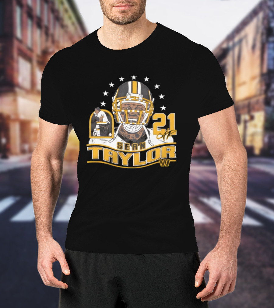 Sean Taylor 21 Washington Commanders Football Legacy Stars T-Shirt