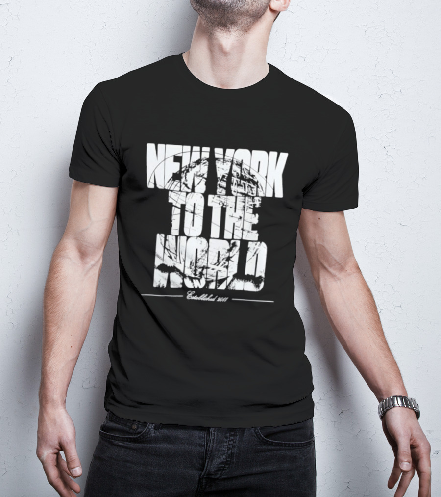 New York To The World Established 2011 Retro Style Vintage Look T-Shirt