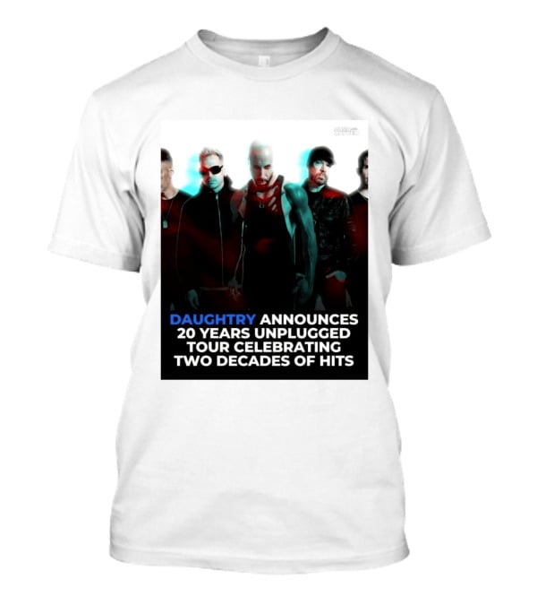 Daughtry Announces 20 Years Unplugged Tour Celebrating Two Decades Of Hits Music Mayhem T-Shirt