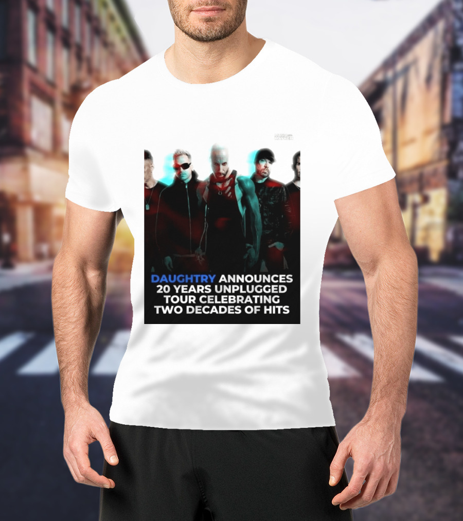 Daughtry Announces 20 Years Unplugged Tour Celebrating Two Decades Of Hits Music Mayhem T-Shirt