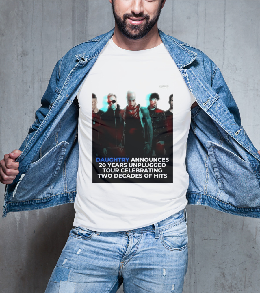 Daughtry Announces 20 Years Unplugged Tour Celebrating Two Decades Of Hits Music Mayhem T-Shirt