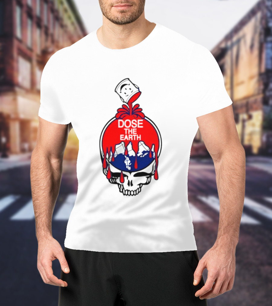 Steal Your Face Grateful Dead Dose The Earth Kool Aid Man Skull T-Shirt