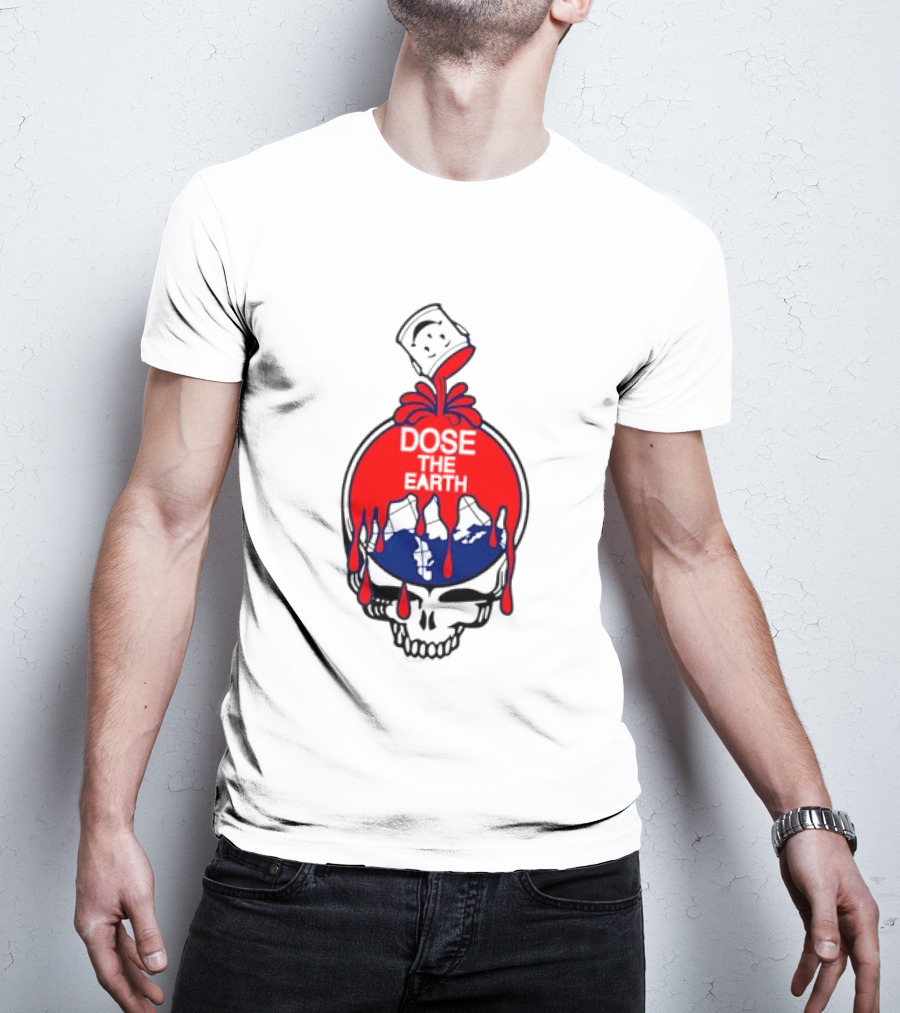 Steal Your Face Grateful Dead Dose The Earth Kool Aid Man Skull T-Shirt