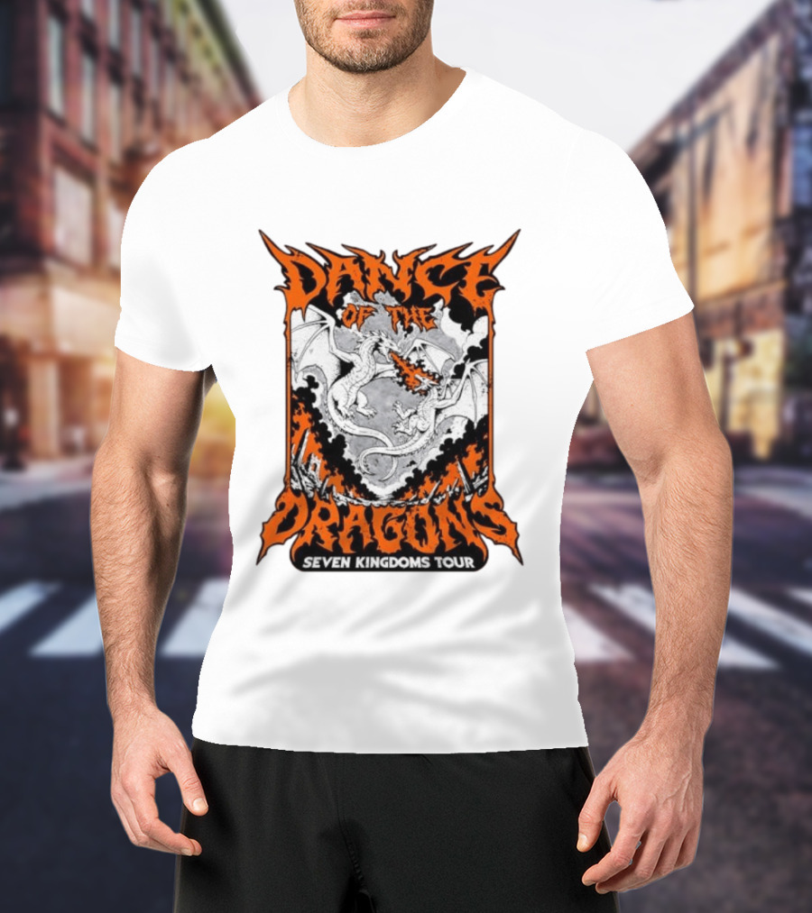 Dance Of The Dragons Seven Kingdoms Tour House Targaryen Fire Breathing T-Shirt