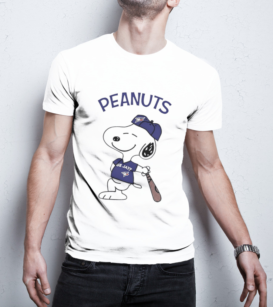 Toronto Blue Jays Peanuts Snoopy Baseball Fan T-Shirt