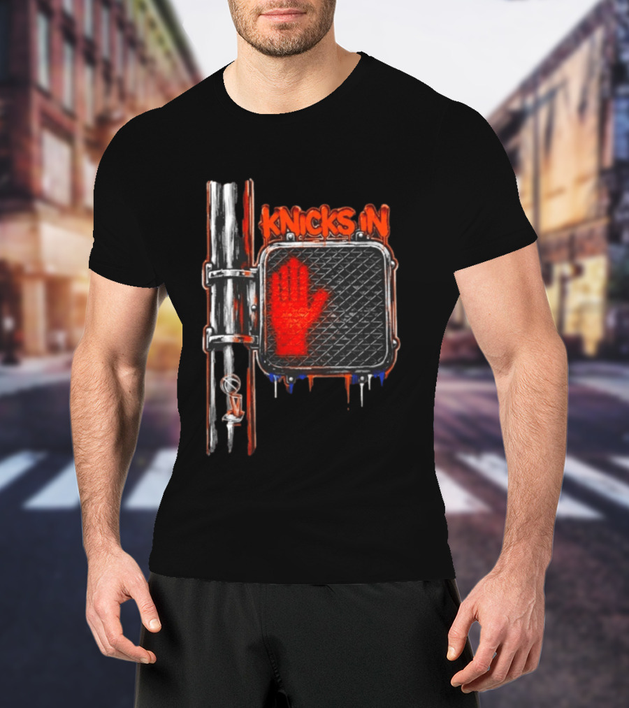 Knicks In 4 Hand Sign Traffic Light NBA T-Shirt