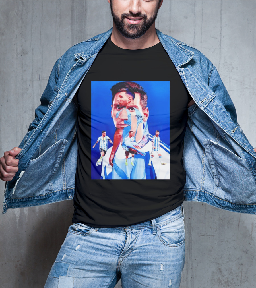 Messi Argentine Footballer Icon In Action T-Shirt