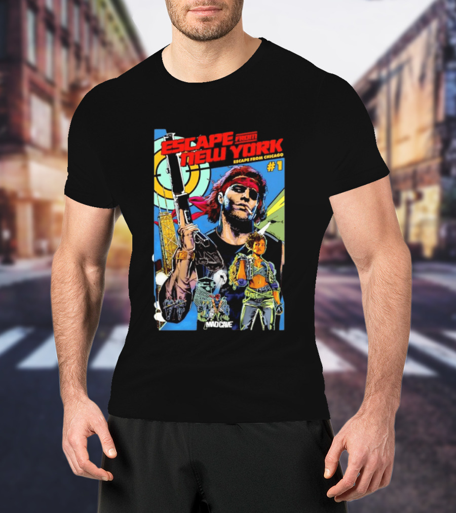 Escape From New York Escape From Chicago Comic Mad Cave Issue #1 T-Shirt