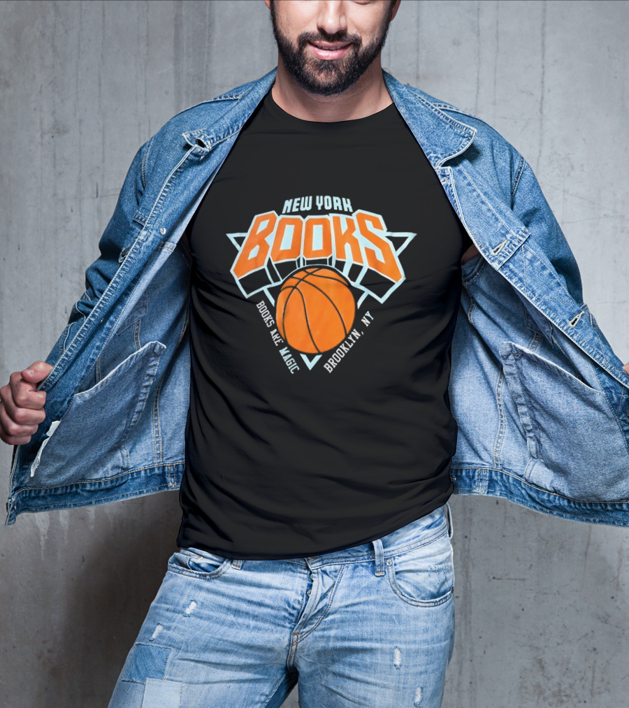 New York Books Are Magic Brooklyn NY Basketball T-Shirt