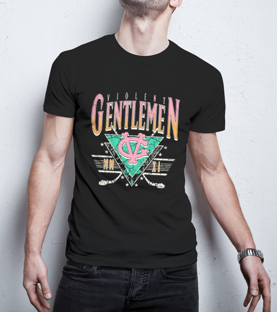 Violent Gentlemen MM XI Hockey VC Triangle Sticks T-Shirt