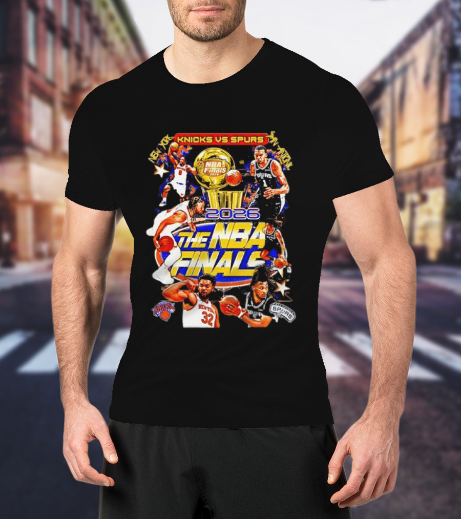 2026 NBA Finals Knicks Vs Spurs Jalen Brunson Victor Wembanyama New York San Antonio T-Shirt
