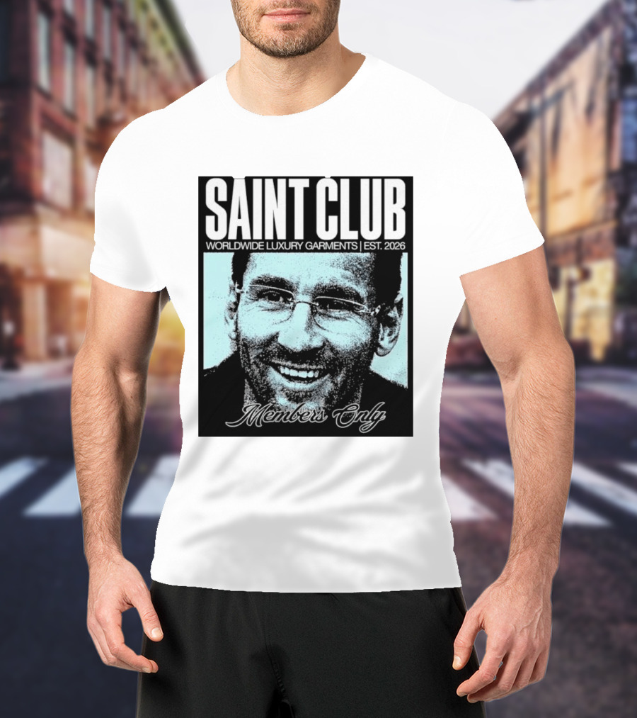 SAINT CLUB Worldwide Luxury Garments Est. 2026 Members Only T-Shirt