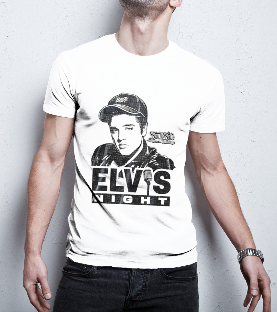 Elvis Night South Side Saturdays Bolt Hat Microphone T-Shirt
