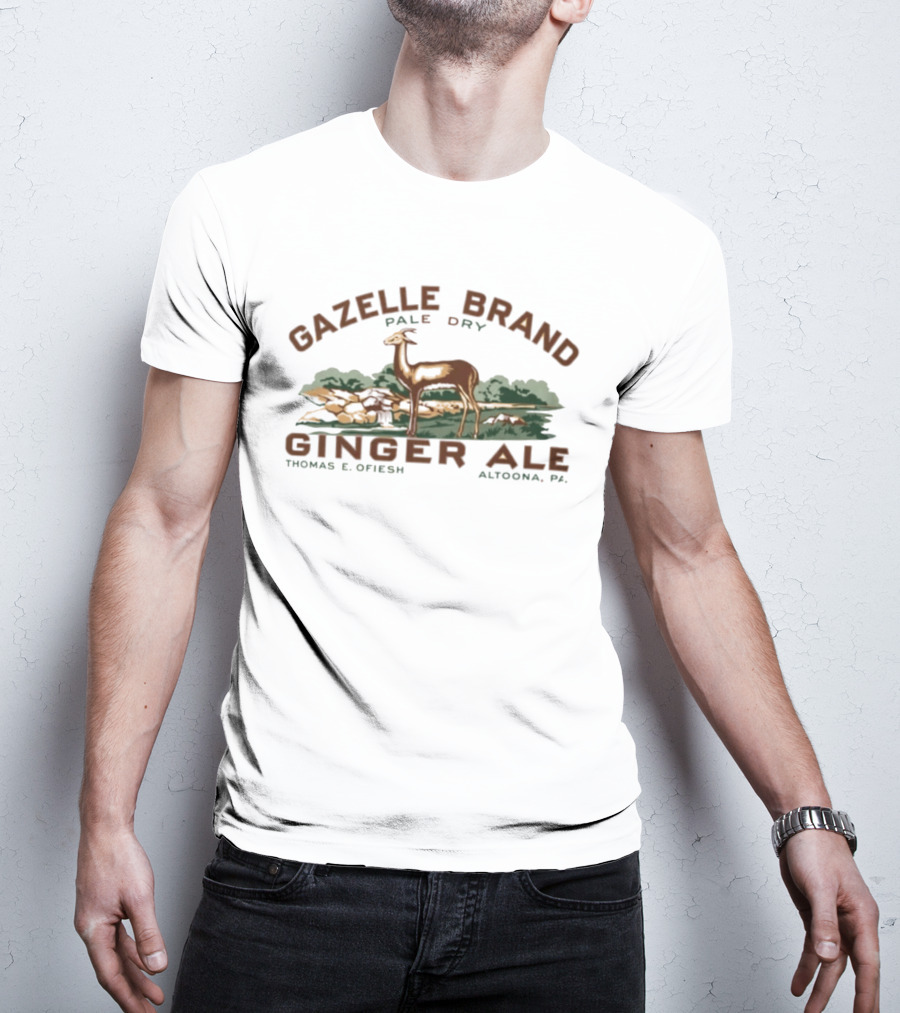 Gazelle Brand Pale Dry Ginger Ale Thomas E Ofiesh Altoona Pa Gazelle T-Shirt