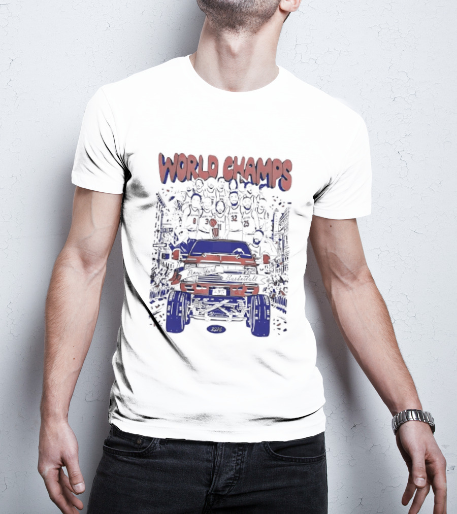 New York Knicks World Champs 2026 Celebration Parade Truck T-Shirt