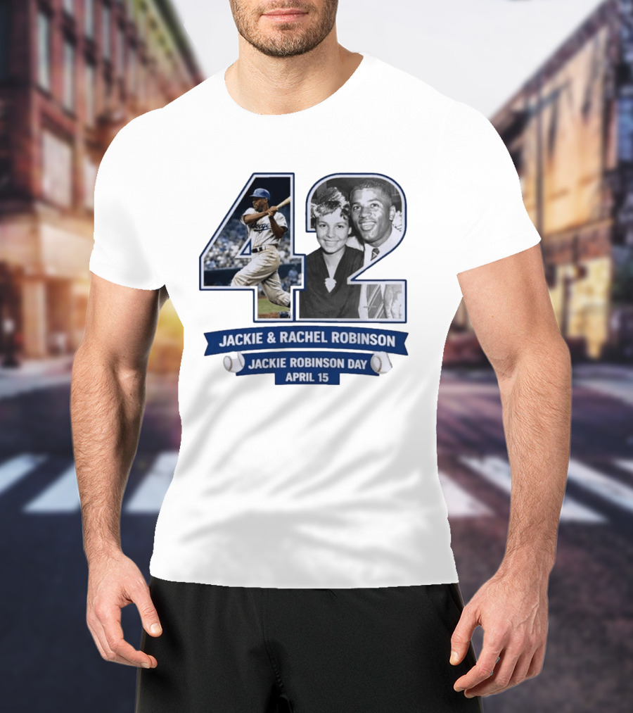 Jackie And Rachel Robinson 42 Jackie Robinson Day April 15 T-Shirt