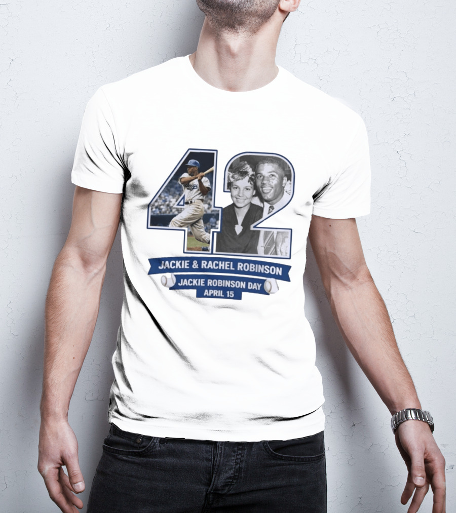 Jackie And Rachel Robinson 42 Jackie Robinson Day April 15 T-Shirt