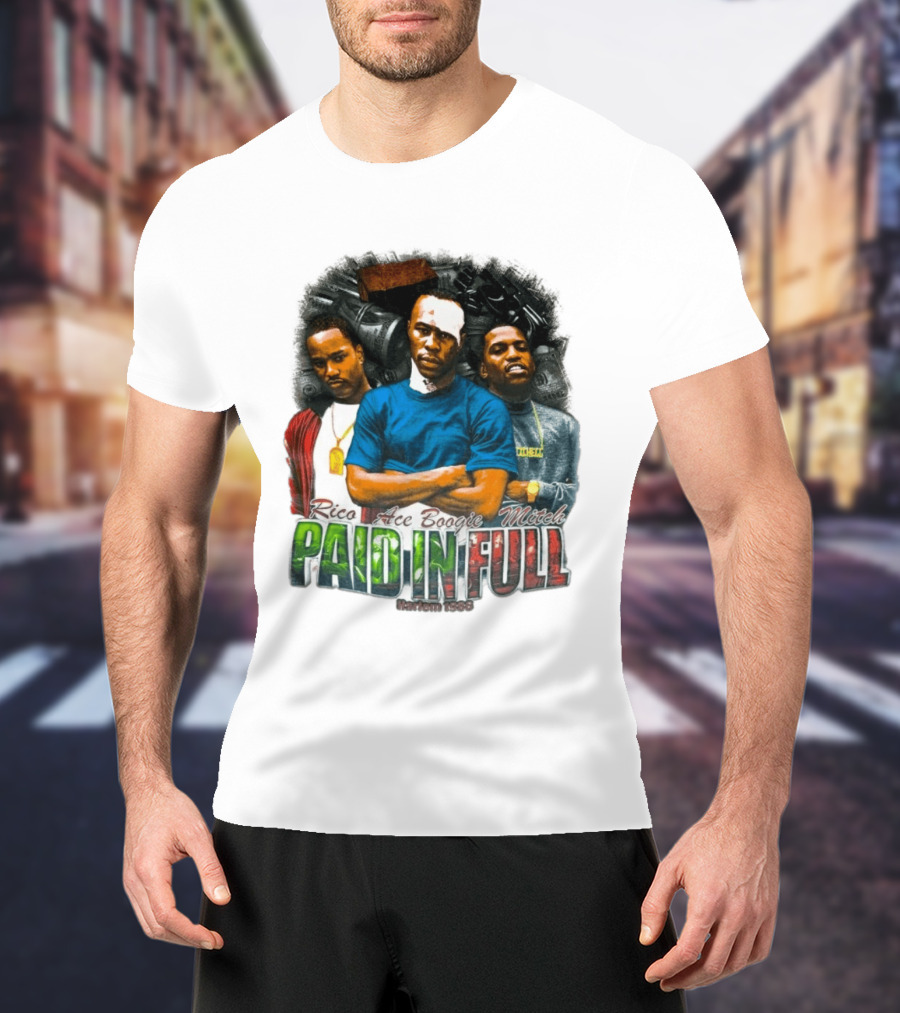 Rico Ace Boogie Mitch Paid In Full Harlem 1986 Iconic Movie T-Shirt